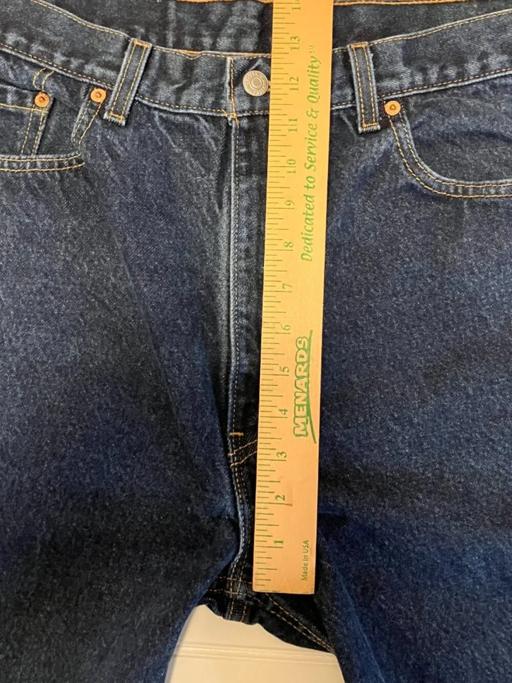 Vtg Levis 505 Jeans Made in USA Dark Wash Denim Mens 38x30 *True 36*